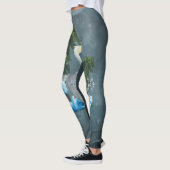 Geweldige pelikaan met golf- en palmbomen leggings (Links)