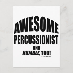 Geweldige percussionist briefkaart