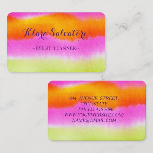 Geweldige perfect modern visitekaartje (Voorkant / Achterkant)