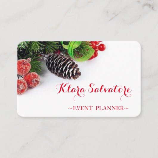 Geweldige perfecte kerst visitekaartje (Voorkant)