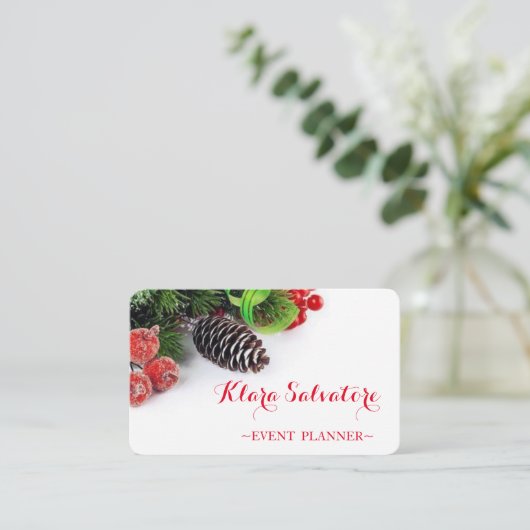 Geweldige perfecte kerst visitekaartje (Staand voorkant)