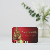 Geweldige perfecte kerstboom visitekaartje (Staand voorkant)