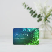 Geweldige perfecte kerstgroene verlichting visitekaartje (Staand voorkant)