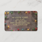 Geweldige perfecte kerstman, kleurrijk licht Lijst Visitekaartje (Achterkant)