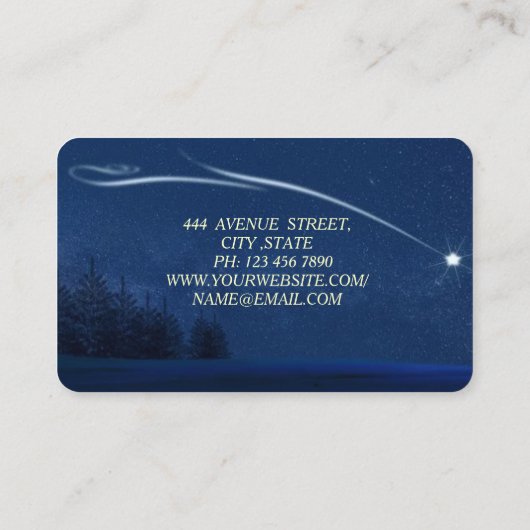 Geweldige perfecte kerstschietster visitekaartje (Achterkant)