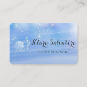 Geweldige perfecte moderne blauwe dandelion visitekaartje (Voorkant)