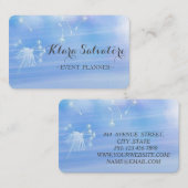 Geweldige perfecte moderne blauwe dandelion visitekaartje (Voorkant / Achterkant)