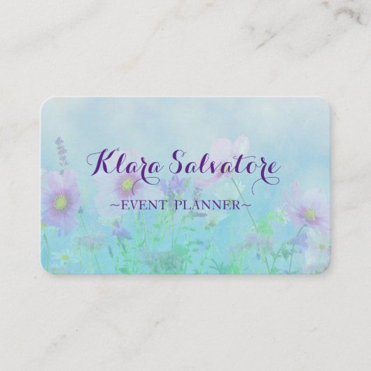 Geweldige perfecte moderne bloemen visitekaartje (Voorkant)