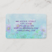 Geweldige perfecte moderne bloemen visitekaartje (Achterkant)