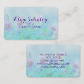 Geweldige perfecte moderne bloemen visitekaartje (Voorkant / Achterkant)