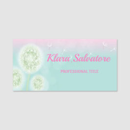 Geweldige perfecte perfecte Dandelion Naamplaatje