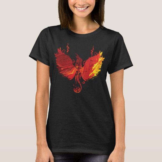 Geweldige Phoenix Red Firebird Rising Funny Gift T-shirt (Voorkant)