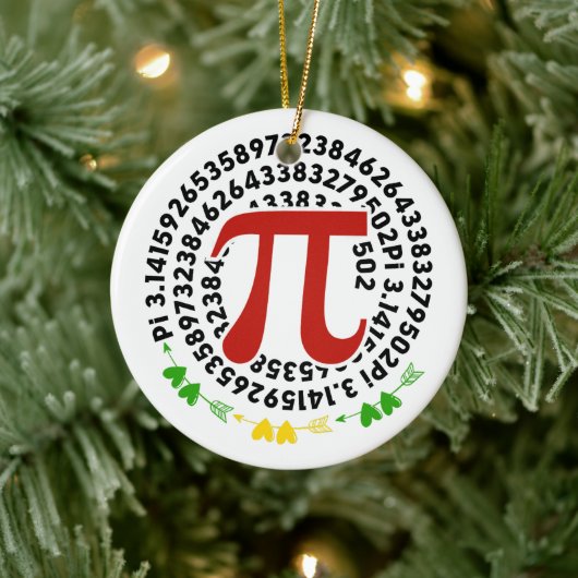 Geweldige PI Symbool Pi Dag Wiskunde Leraar Keramisch Ornament (Boom)