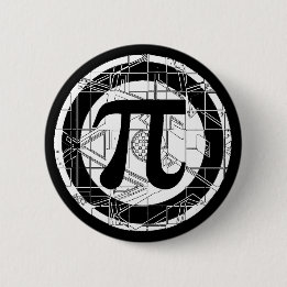 Geweldige Pi-symbool Ronde Button 5,7 Cm