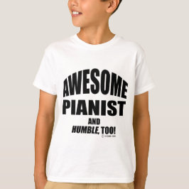 Geweldige pianist t-shirt