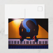 Geweldige Piano Briefkaart (Voorkant / Achterkant)