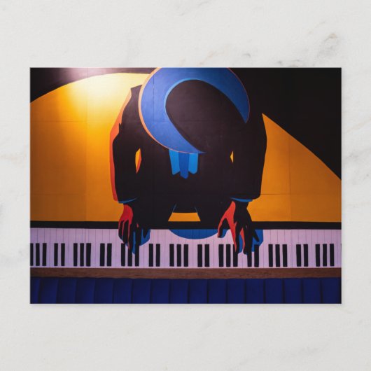 Geweldige Piano Briefkaart (Voorkant)