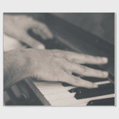 Geweldige piano cadeaupapier (Vlak)