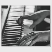 Geweldige piano cadeaupapier (Vlak)