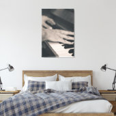 Geweldige piano canvas afdruk (Insitu (Slaapkamer))