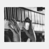 Geweldige piano fleece deken (Voorkant (Horizontaal))