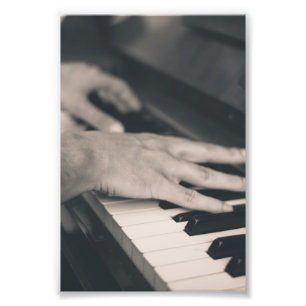 Geweldige piano foto afdruk
