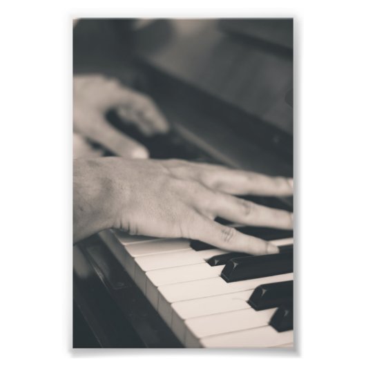 Geweldige piano foto afdruk (Voorkant)