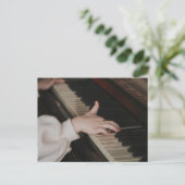 Geweldige piano kunst briefkaart (Staand voorkant)