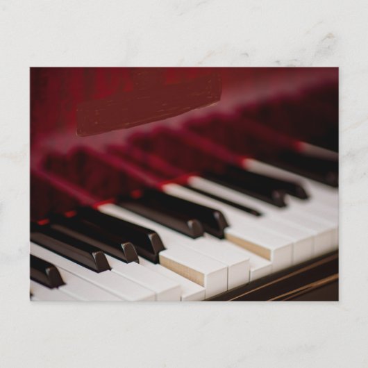 Geweldige Piano Kunst Briefkaart (Voorkant)