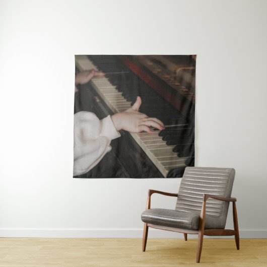 Geweldige piano kunst wandkleed (In situ)