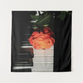 Geweldige Piano Kunst Wandkleed (Voorkant)