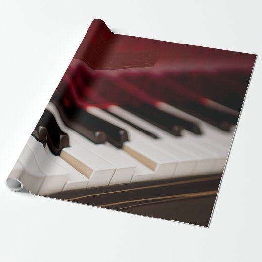 Geweldige Piano-kunstwerk Cadeaupapier (Uitgerold)