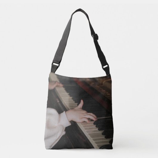 Geweldige Piano-kunstwerk Crossbody Tas (Voorkant)