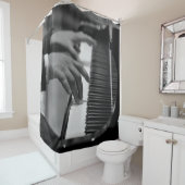 Geweldige Piano-kunstwerk Douchegordijn (In situ)