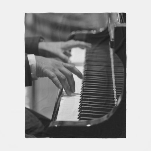 Geweldige Piano-kunstwerk Fleece Deken (Voorkant)