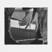 Geweldige Piano-kunstwerk Fleece Deken (Voorkant (Horizontaal))