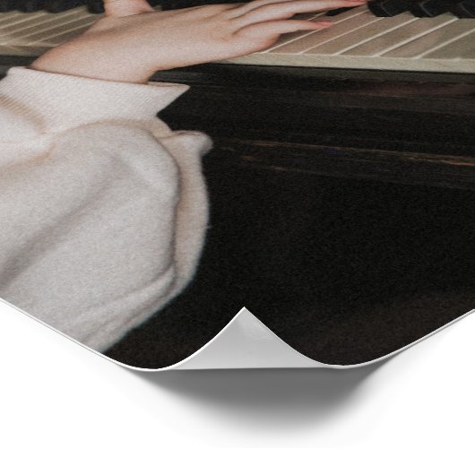 Geweldige Piano-kunstwerk Poster (Hoek)