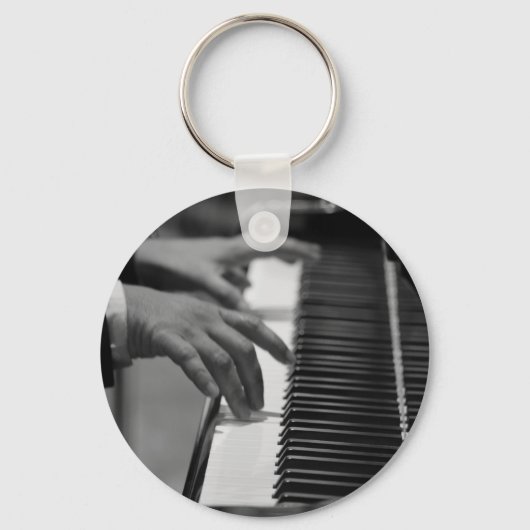 Geweldige Piano-kunstwerk Sleutelhanger (Voorkant)