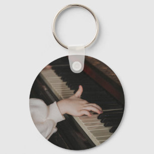 Geweldige Piano-kunstwerk Sleutelhanger