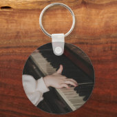Geweldige Piano-kunstwerk Sleutelhanger (Voorkant)