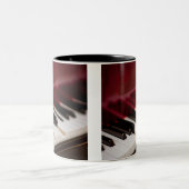 Geweldige Piano-kunstwerk Tweekleurige Koffiemok (Center)