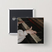 Geweldige Piano-kunstwerk Vierkante Button 5,1 Cm (Voorkant /achterkant)