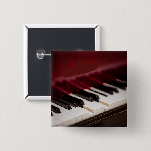 Geweldige Piano-kunstwerk Vierkante Button 5,1 Cm (Voorkant /achterkant)