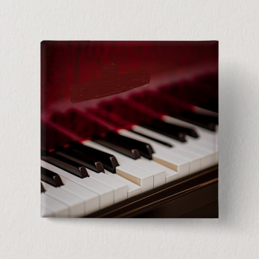 Geweldige Piano-kunstwerk Vierkante Button 5,1 Cm (Voorkant)