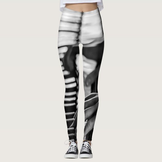 Geweldige piano leggings (Voorkant)