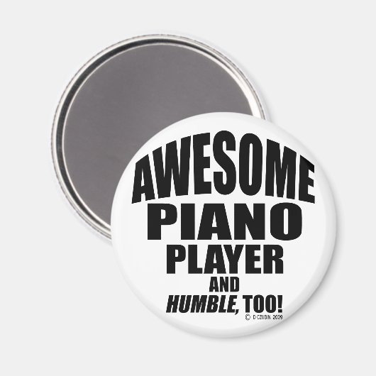 Geweldige Piano Player Magneet (Voorkant / Achterkant)