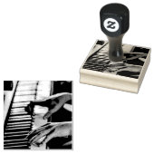 Geweldige piano rubberstempel (Gestempeld)