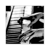 Geweldige piano rubberstempel (Afrduk)