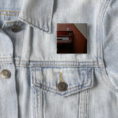 Geweldige piano vierkante button 5,1 cm (In situ)