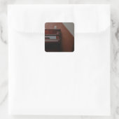 Geweldige piano vierkante sticker (Tas)